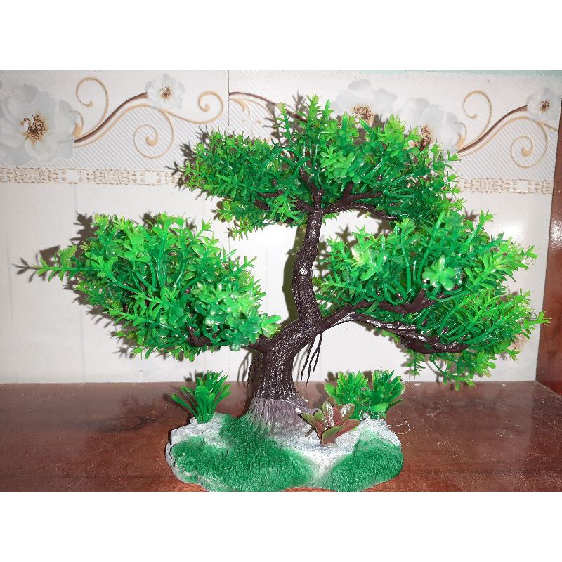 Cây bonsai nhựa trang trí bể cá ( Cá cảnh Bảo Long)