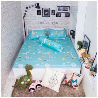 Ga trải giường cotton poly 1M6 hươu xanh