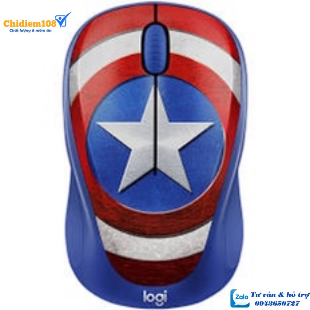 Chuột Logitech M238 Captain America - Siêu phẩm Marvel
