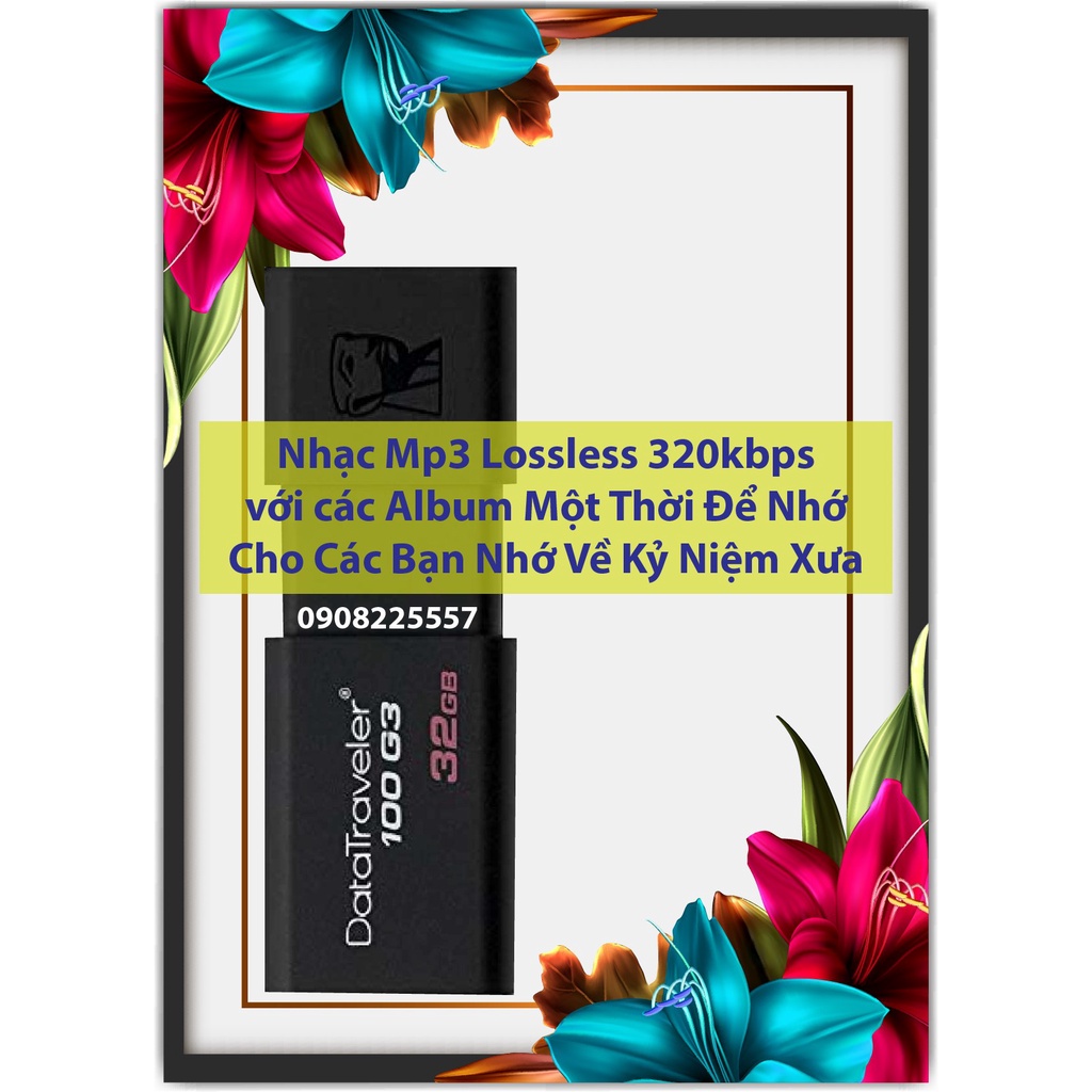 Usb 32Gb Kingston nhạc Mp3 Lossless 320Kbps với các Album Một Thời Để Nhớ cho các bạn Nhớ về Kỷ Niệm Xưa