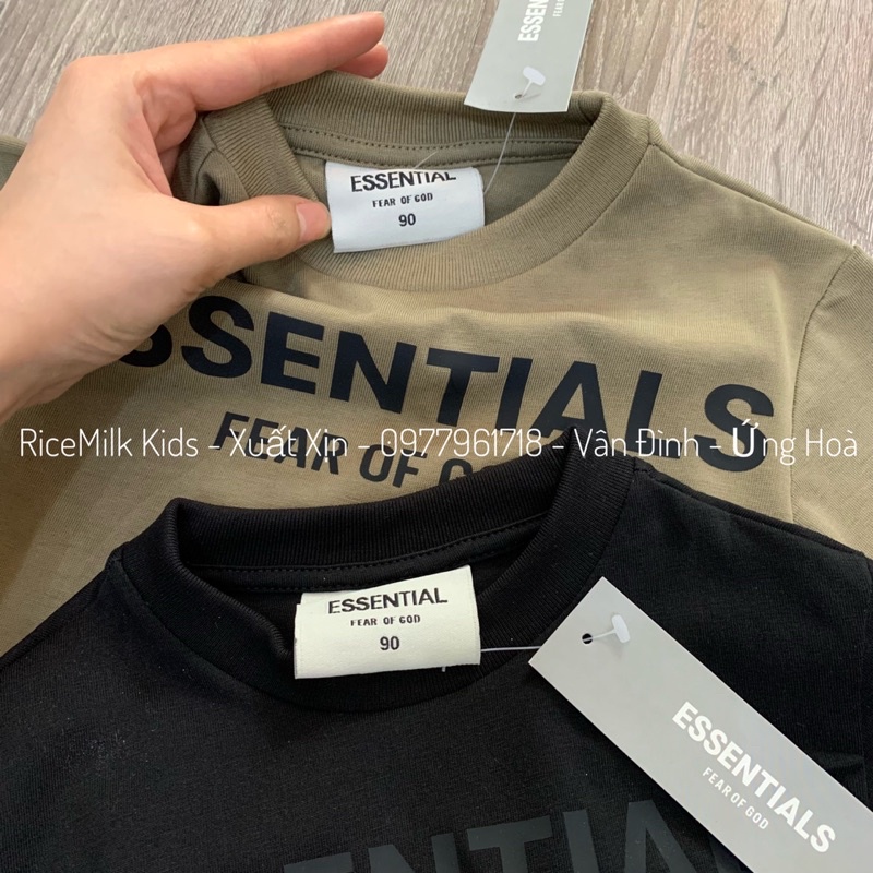 Bộ cotton quần da cá Essntials cho bé