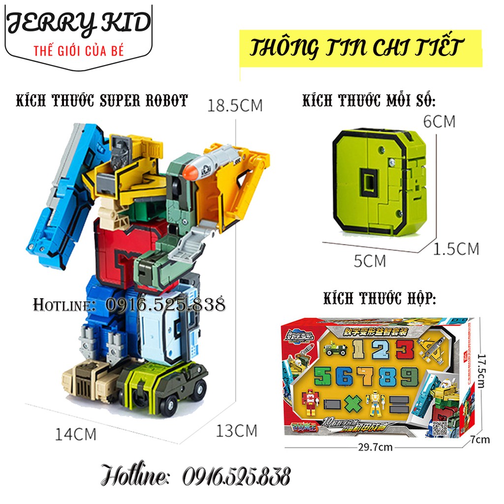 Bộ Đồ chơi xếp hình Lego robot số toán học 15 chi tiết cao cấp cho bé từ 3 tuổi