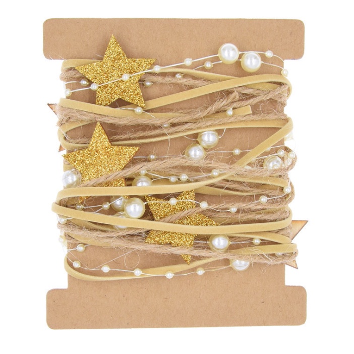 Cuộn dây ruy băng bện kết nhiều phụ kiện trang trí noel trang trí cây thông