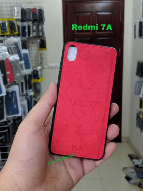 Ốp lưng Xiaomi Redmi 7A  FREESHIP Từ 50k chống sốc vải đầu hươu