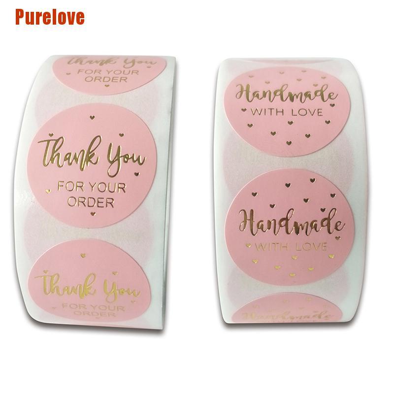 Cuộn 500 Miếng Dán Chữ Thank You For Your Order In