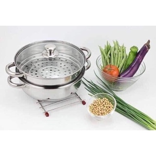 NỒI HẤP INOX 2 TẦNG