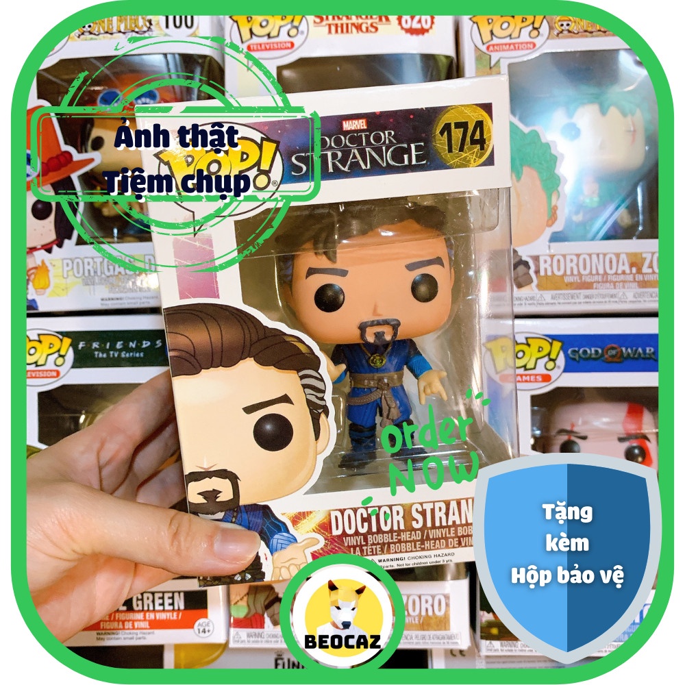 [Ship Hỏa Tốc] [Tặng Hộp Bảo Vệ] Mô hình Funko Pop Doctor Strange Phù Thủy Tối Thượng Avengers Marvel 174