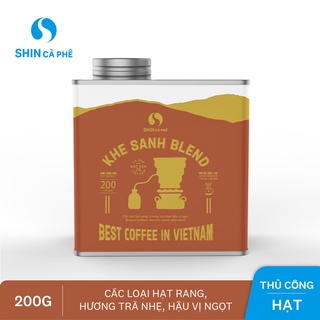 Shin cà phê - cà phê arabica 100% khe sanh blend - hộp thiếc 200g