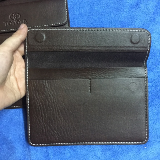 Ví da đựng giấy tờ xe logo Hyundai