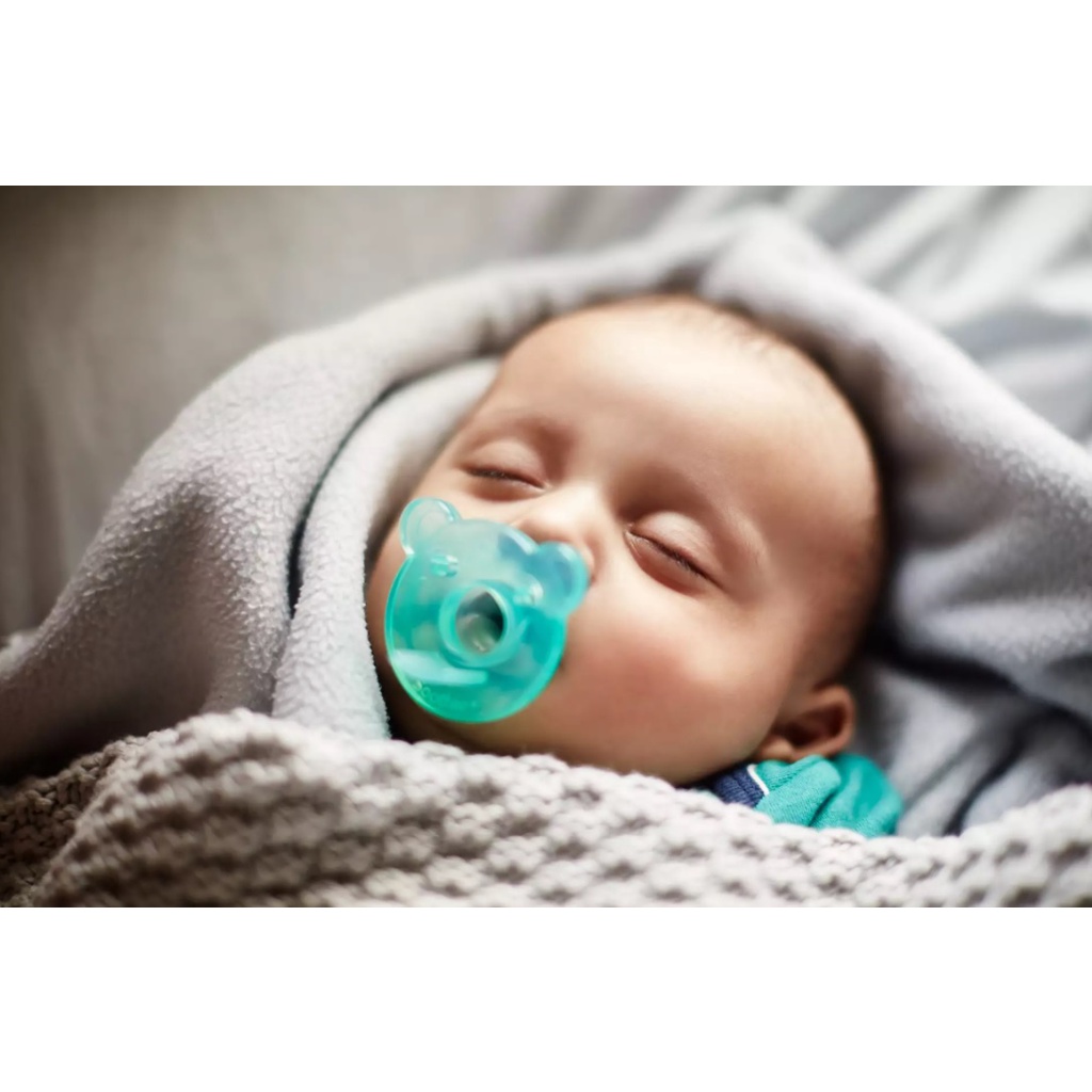 Ty ngậm silicone Philips Avent chuẩn y tế (silicone đúc khối) cho bé Philips Avent (2 chiếc/hộp)