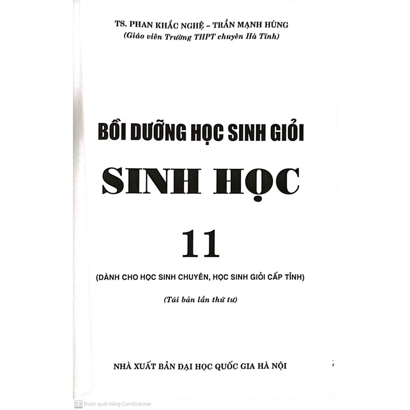 Sách - Bồi dưỡng học sinh giỏi Sinh Học 11( tái bản ) - HAB