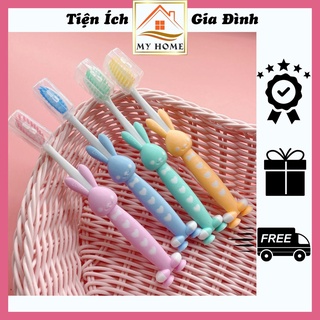 Combo 4 bàn chải đánh răng cho bé, bàn chải đánh răng hình thú dễ thương cho bé