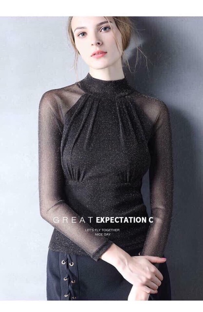 Áo nhũ cổ cao | BigBuy360 - bigbuy360.vn