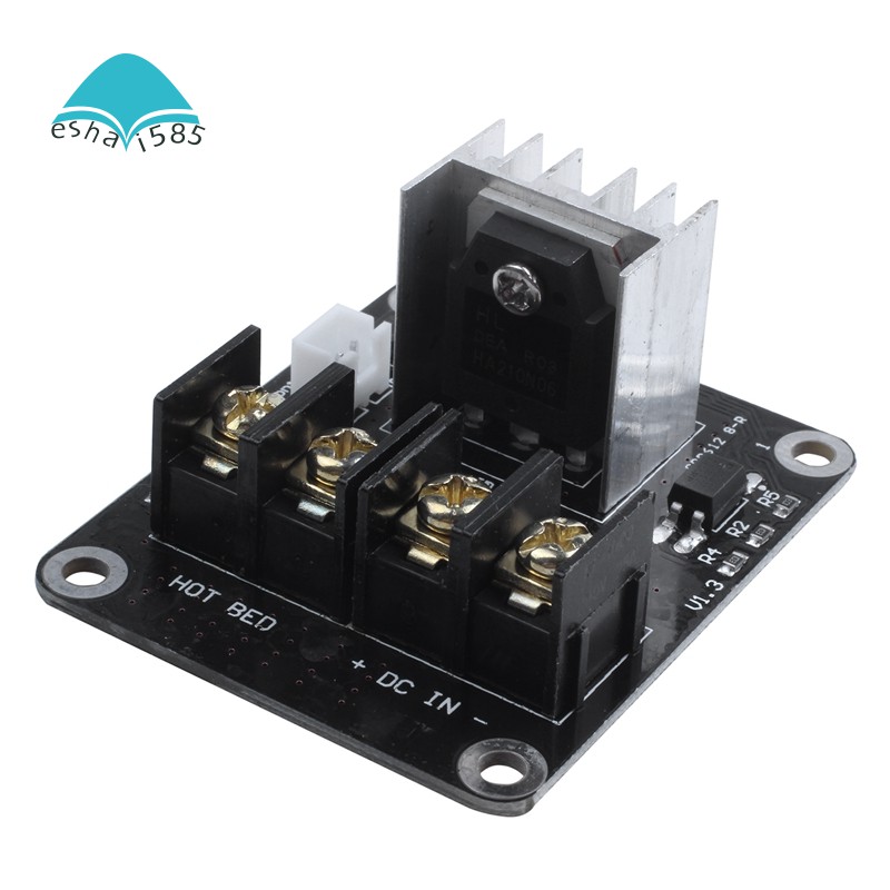 3D Printer hotbed MOSFET expansion module inc 2pin lead Anet A8 A6 A2 Compatible Black