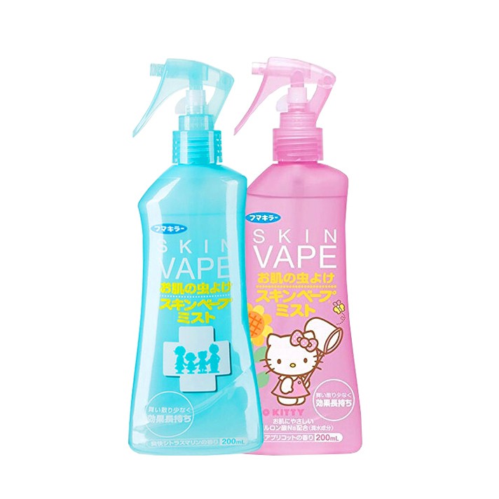 Xịt chống muỗi & côn trùng cho bé & người lớn Skin Vape 200ml (Hello Kitty)