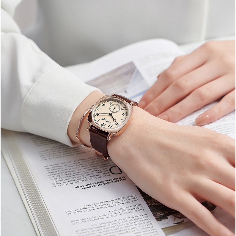Đồng hồ nữ dây da Julius Star JS-053 kính sapphire | Julius Official