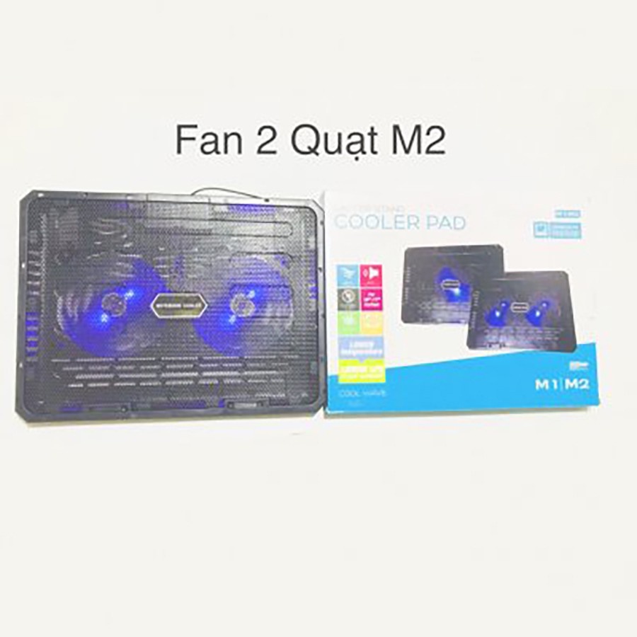 Đế tản nhiệt Laptop M2 2FAN. VI TÍNH QUỐC DUY