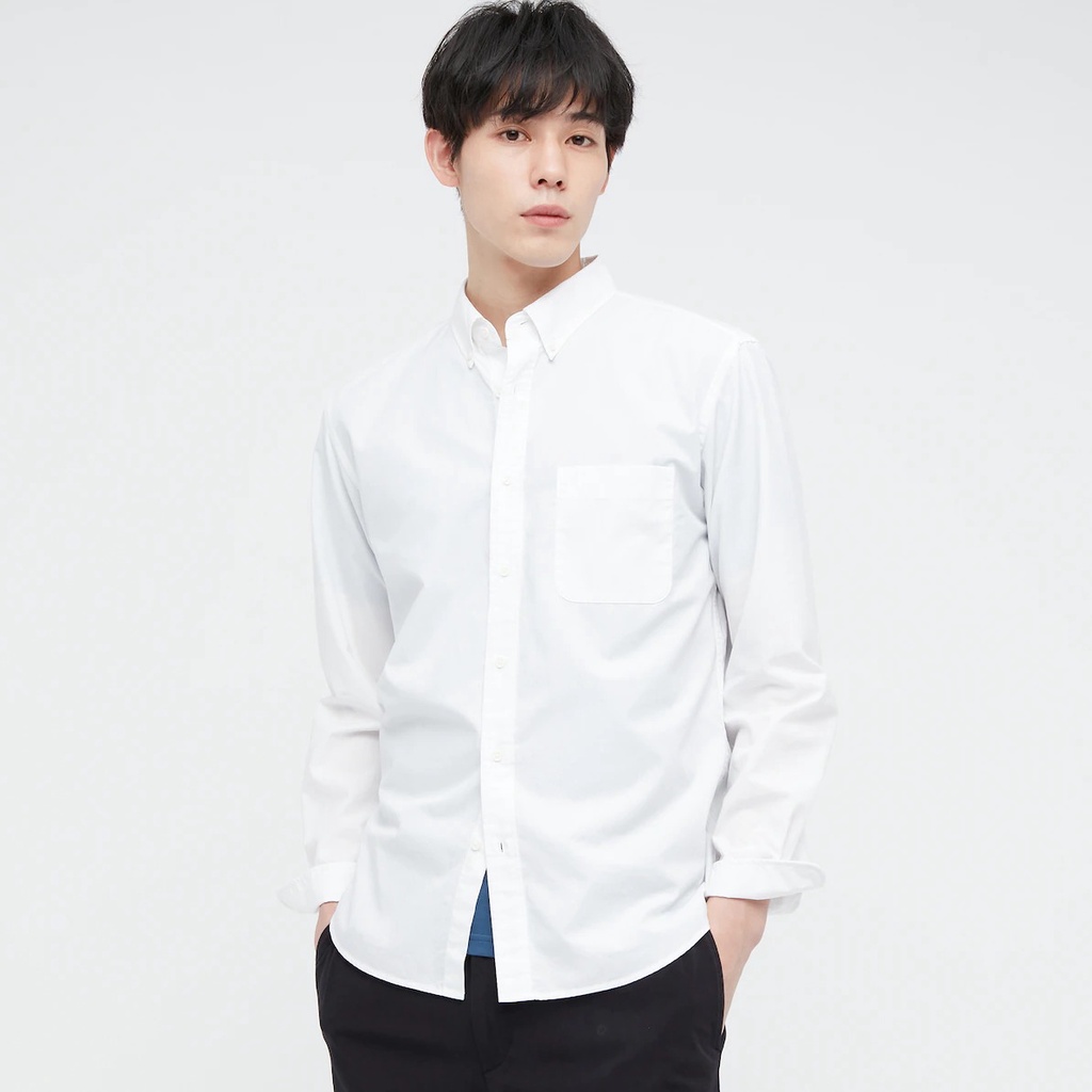 [Auth] Áo sơ mi cotton cực mịn Nam Uniqlo - Nhật Bản