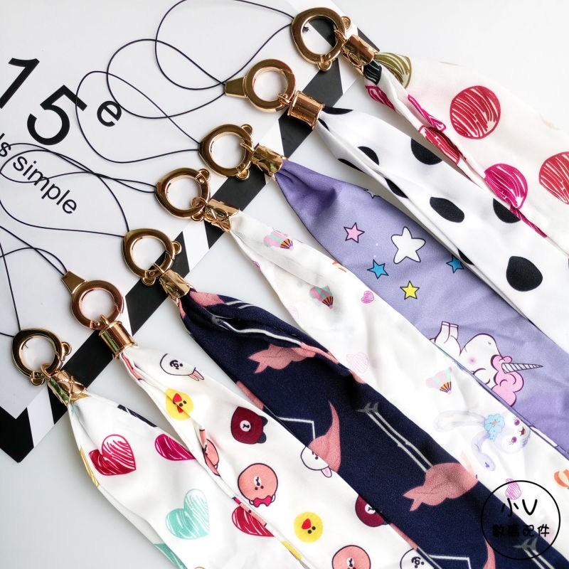 Dây Đeo Điện Thoại Họa Tiết Dễ Thương