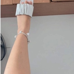 Lắc Chân Hình Bướm Bằng Acrylic Đính Đá Phong Cách Hip Hop Thời Trang