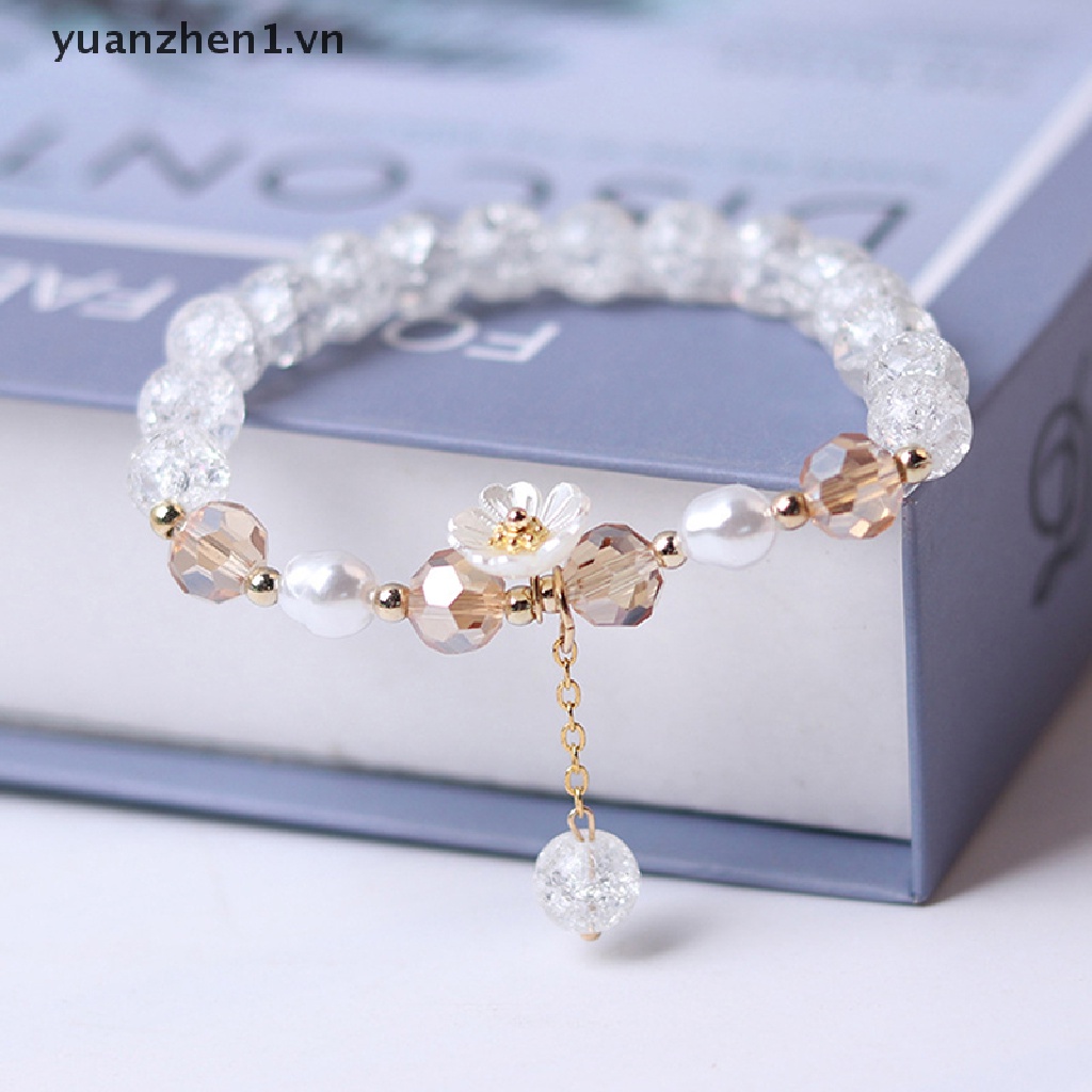 Vòng Đeo Tay Co Giãn Đính Hạt Ngọc Trai Và Vỏ Sò Phong Cách Bohemian Thời Trang Cho Nữ