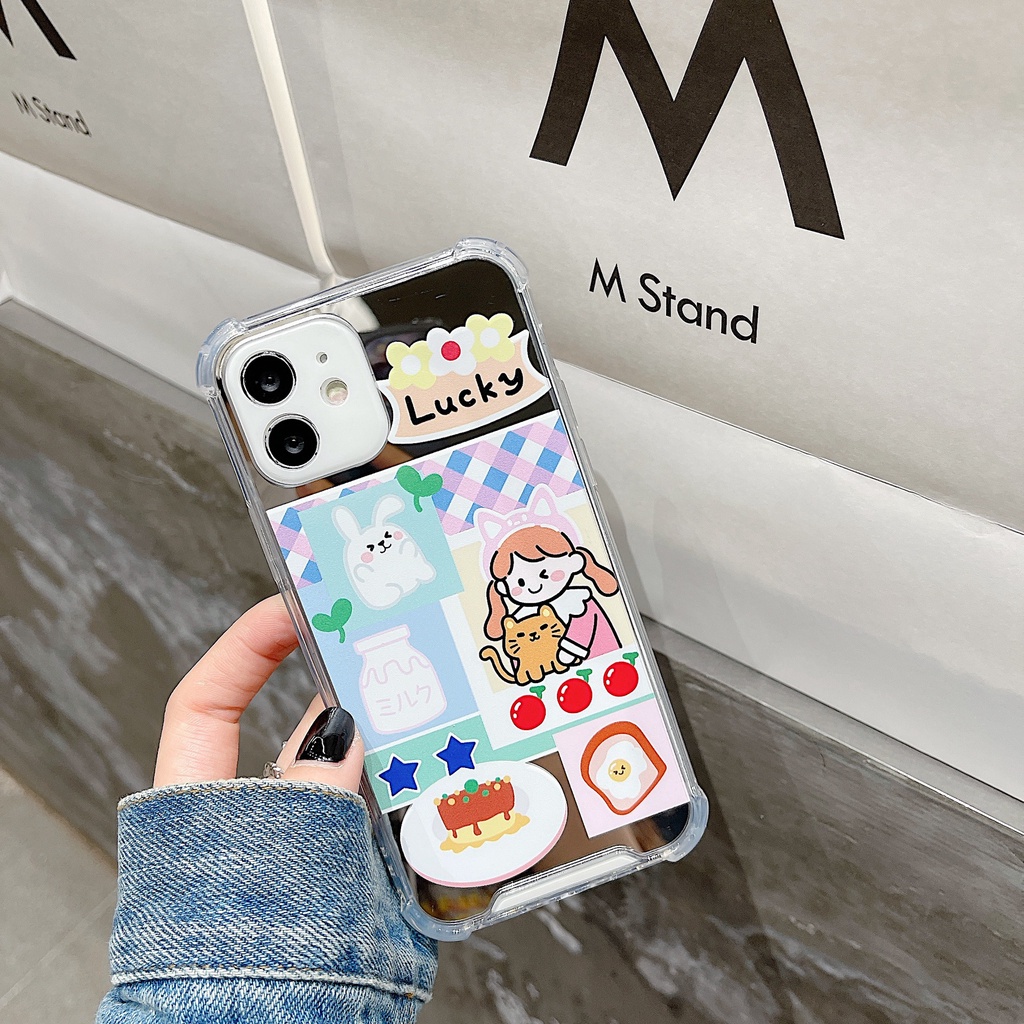 Ốp Điện Thoại Silicon TPU Tráng Gương Thời Trang Cho iPhone pro max 11 pro max X Xr Xs max 7 8 Plus 13 12 pro max