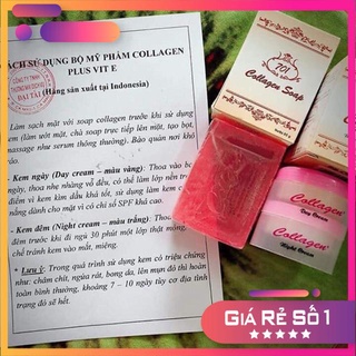 Combo Kem Collagen Plus + Soap Điều Trị Mụn, Nám, Tàng Nhang