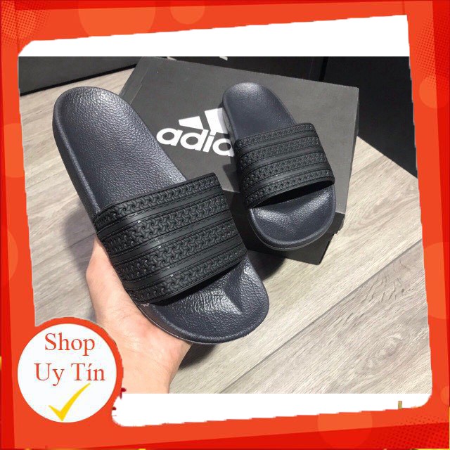 Dép Adidas plus Quai ngang . chất liệu nhựa cao su chắc chắn cao cấp ,dáng trẻ trung vnxk (hàng xuất )