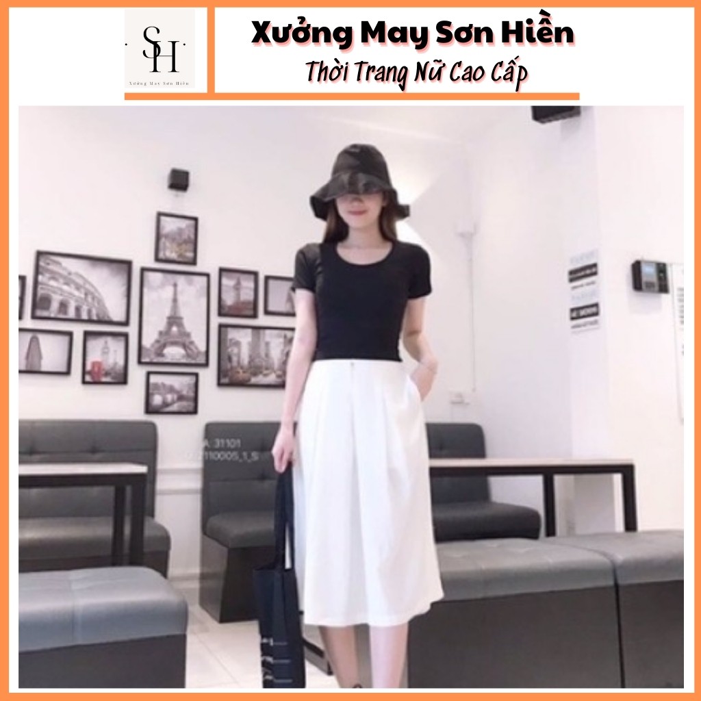 Quần đũi ống rộng giả váy Xưởng may Sơn Hiền MSVD