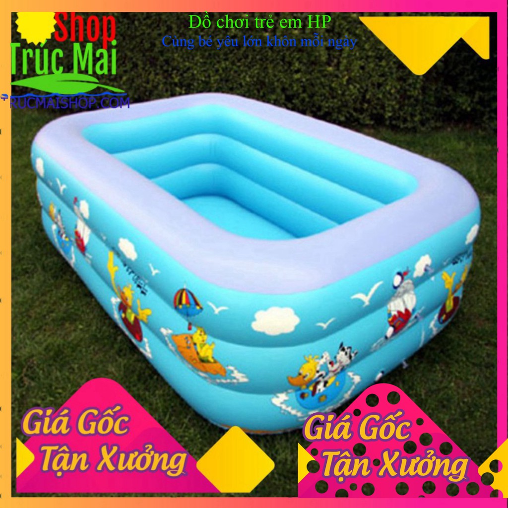 [ Loại Cao Cấp] bể bơi phao Hồ bơi Xia Le SL-C015 3 Tầng đáy Masage cho bé vui chơi thư giản, Bể bơi trong nhà cho bé -