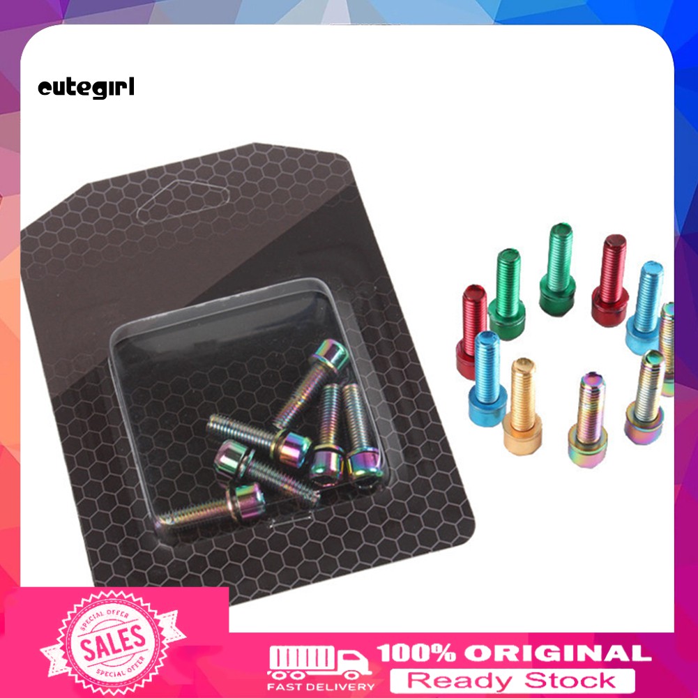 Set 6 Bu Lông Xe Đạp Bằng Hợp Kim Nhôm
