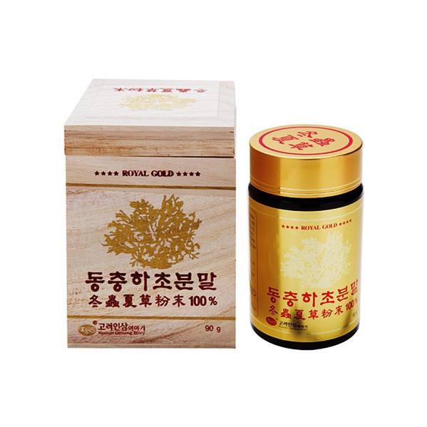 [SALE LỚN] Bột Đông Trùng Hạ Thảo KGS Royal Gold hộp 180g (90g x 2lọ)