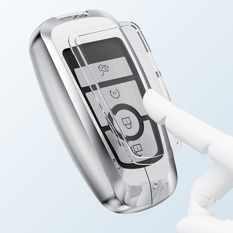 Vỏ Bọc Chìa Khóa Điều Khiển Từ Xa Bằng Hợp Kim Sợi Carbon Cho Ford Ranger Wildtrak Ranger Sport 2023 Raptor Fx4 Max Wildtrak XLT XL EcoSport