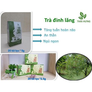 combo 5 bịch trà Đinh lăng 25 túi lọc x5g giảm stress, mất ngủ