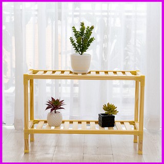 Kệ gỗ 2 tầng hình chữ nhật GIÁ RẺ decor trang trí nhà cửa để giày dép, Kệ để sách 2 tầng lắp ghép đa năng gỗ thông