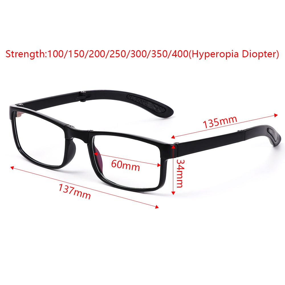 Kính Đọc Sách +100~+400 Bằng Nhựa Siêu Nhẹ Chăm Sóc Tầm Nhìn