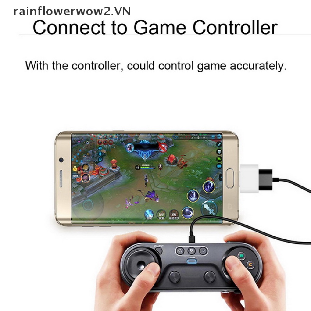 [flower] 2pcs Micro USB Male To USB A 2.0 Adaptador OTG Convertidor Adapter Converter [flower]