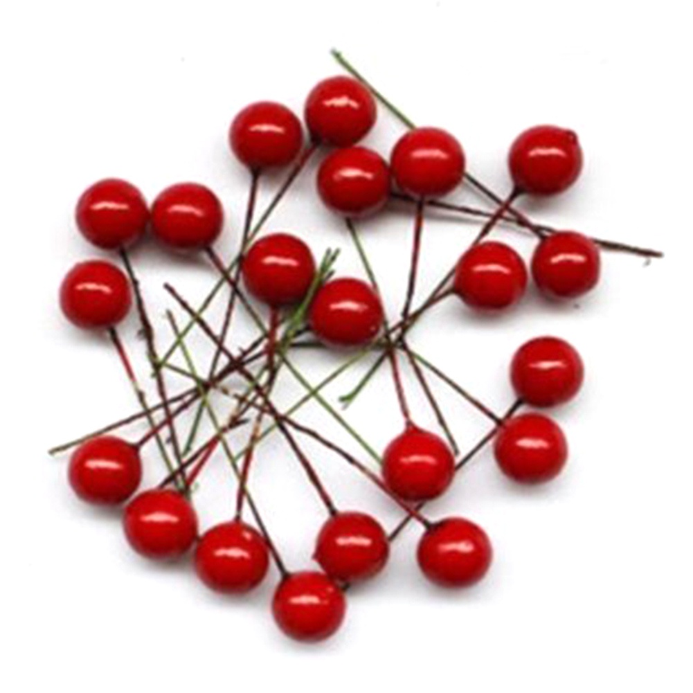 Set 100 Quả Mọng Nhân Tạo Bằng Xốp Trang Trí Giáng Sinh