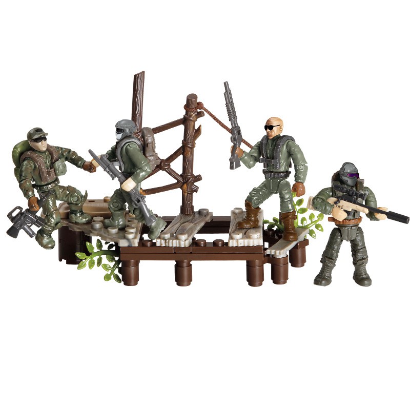 Bộ đồ chơi lắp ráp mô hình lính rừng nhiệt đới quân sự hiện đại Call of Duty MEGA BLOK - LEGO - COBI