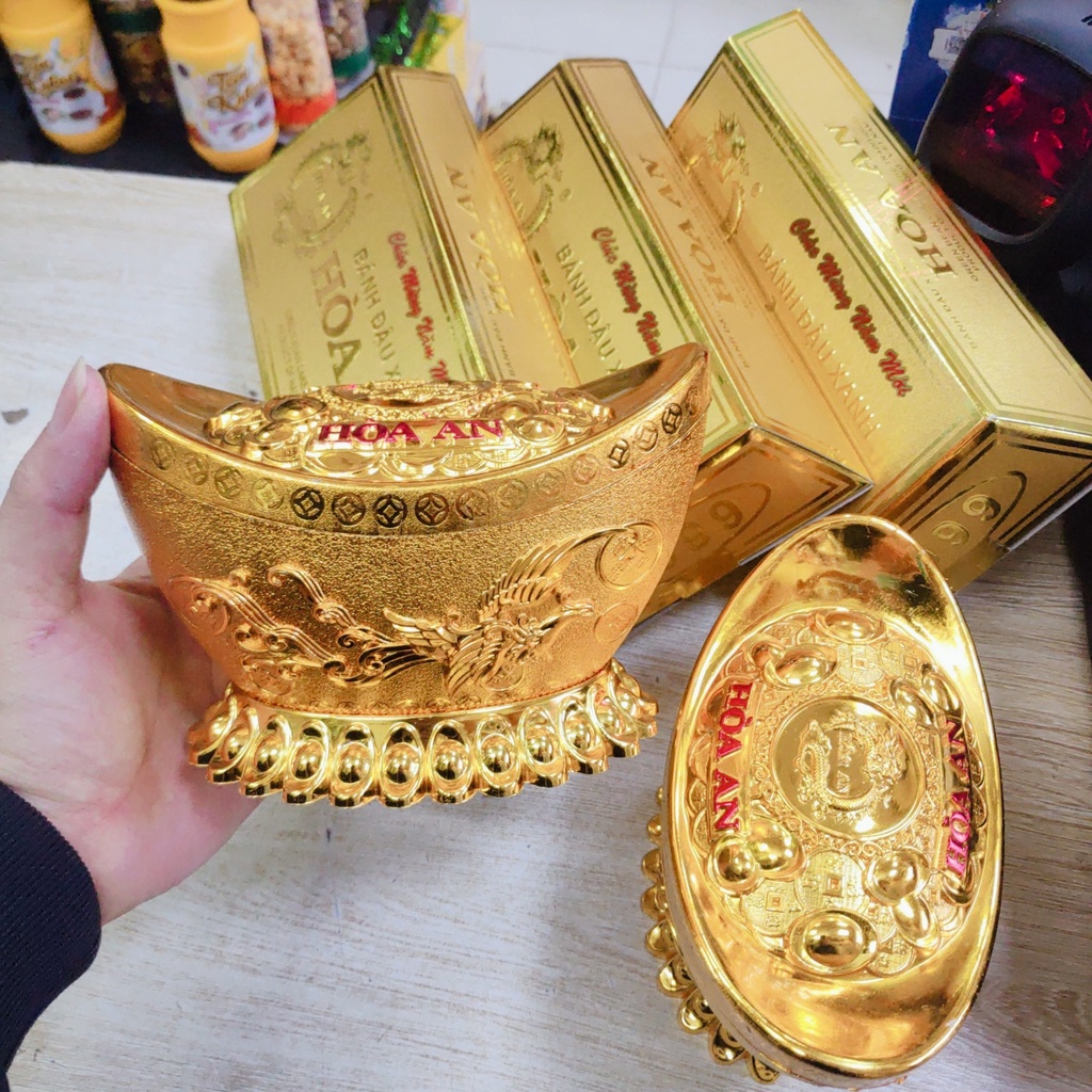 Bánh Đậu Xanh Hoà An Thỏi Vàng Long Phượng 100g- 220g