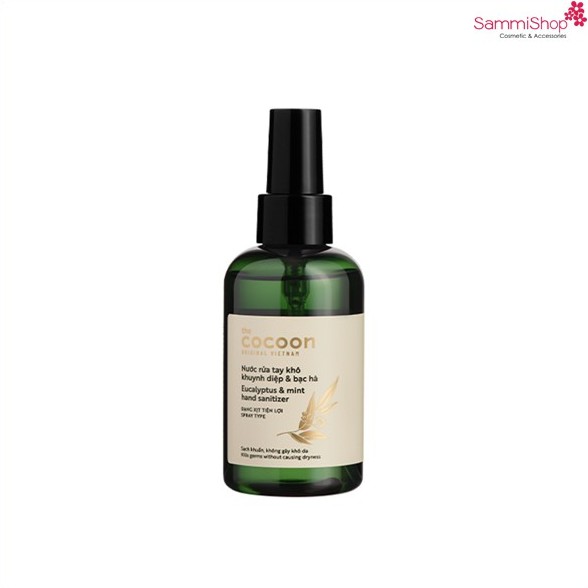 Nước xịt rửa tay khô Khuynh Diệp & Bạc Hà Cocoon 140ml