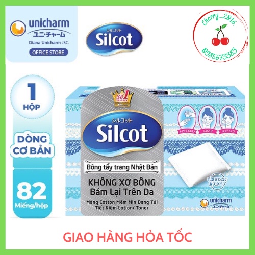 ☘Bông tẩy trang Silcot 88 miếng Nhật Bản