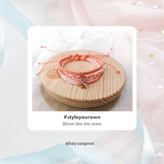 Set vòng pastel cam đào x sao biển