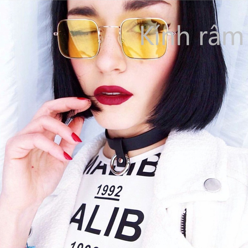 Kính mát hình vuông cao cấp thời trang cho nữ
