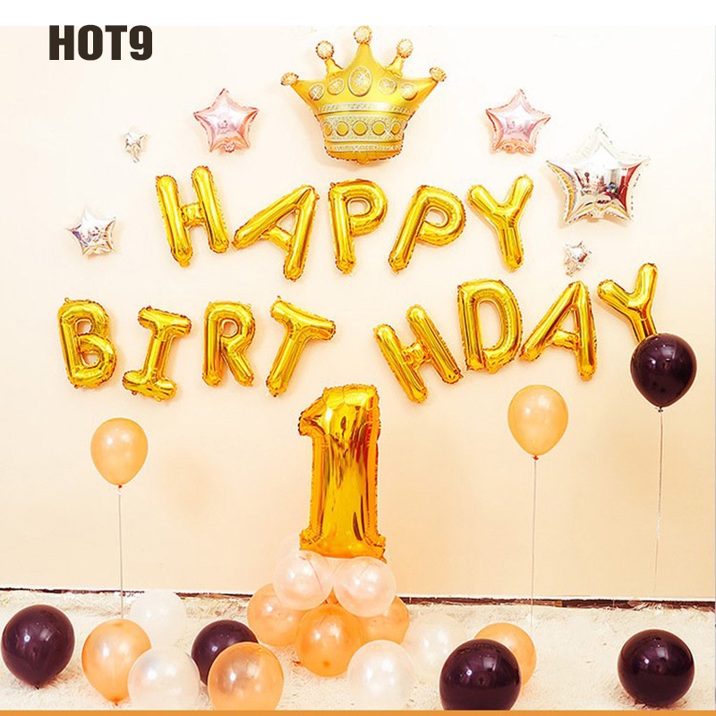 COMBO set bóng trang trí sinh nhật [Siêu đẹp mà dễ làm]