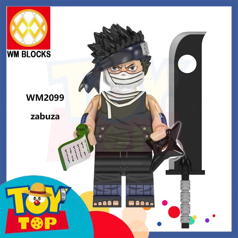 [Một con] Minifigures đồ chơi Naruto Ninja Konoha Hokage , Zabuza , Jiraiya , Sakura .... hãng WM mã WM6107 WM6108