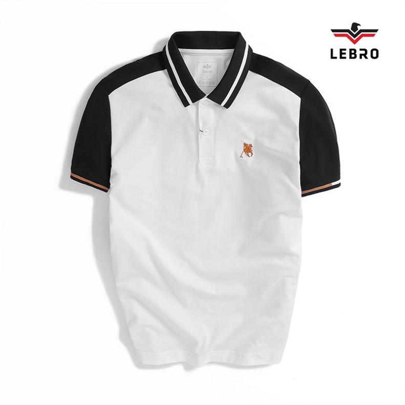 Áo polo nam LEBRO chất liệu CVC thấm hút nhanh cao cấp co giãn đa chiều bền màu form slimfit L122APL009 - Hàng mới về