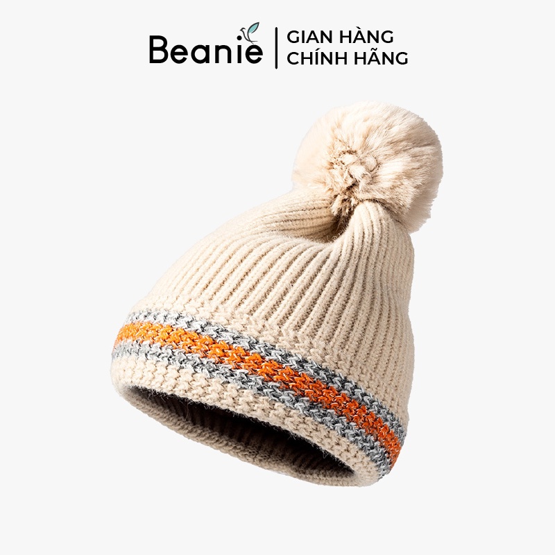 Mũ Len Thiêt Kế Họa Tiết Có Chóp Xinh Xắn BEANIE, Nón len Thêu Dệt Kim Nam Nữ, Phong Cách Cá Tính Nhiều Màu B028