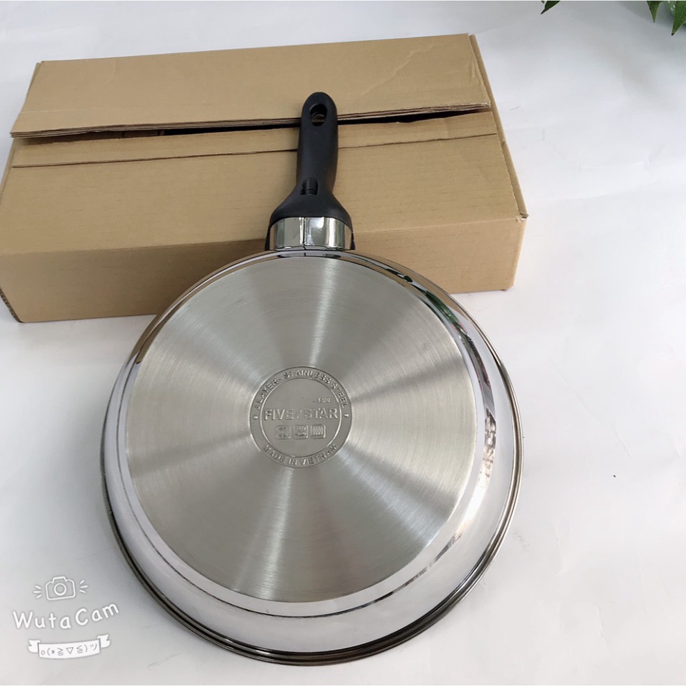Chảo Chống Dính Sâu Lòng Inox 3 đáy Fivestar 24cm / 26cm / 28cm Dùng chiên, xào, rán bếp từ và mọi loại bếp
