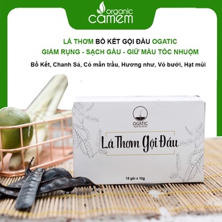 DẦU GỘI BỒ KẾT TÚI LỌC - DẦU GỘI HƯƠNG NHU CỎ MẦN TRẦU - GIẢM RỤNG SẠCH GÀU - BỘT LÁ THƠM GỘI ĐẦU OGATIC